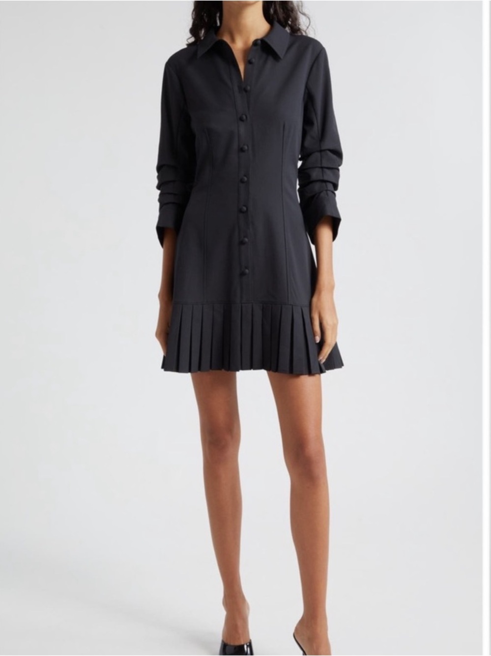 ✨NEW✨ Cinq a Sept Lucilla Dress Black
Pleated Mini Dress Shirtdress